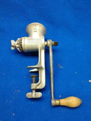 Vintage Universal No 2 Hand Crank Food Chopper/meat Grinder Made In Usa