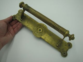 Antique Reclaimed Large Brass Aesthetic Door Handle Pull / Pub / Bar