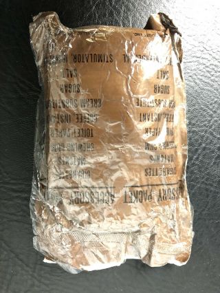 Vietnam War Era C Ration Accessory Packet With Cigarettes