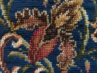 2 9th CENTURY VICTORIAN BEADWORK BEADED BERLIN WOOLWORK SHOE PANELS 7