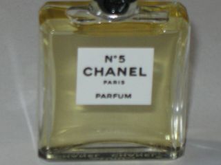 Vintage Perfume Bottle Chanel No 5 Bottle/Boxes 7.  5 ML,  1/4 OZ Sealed/Full 4