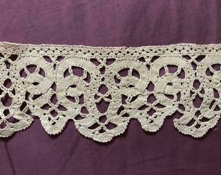 Rare 17th/18th Century Linen Bobbin Lace,  Italian Or Flemish 179