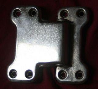 Vintage Nickel Finish Butterfly Hinge For Ge Monitor - Top Refrigerator/ice Box.