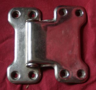 Vintage Nickel Finish Butterfly Hinge for GE Monitor - top Refrigerator/Ice Box. 2
