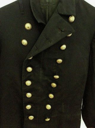 Rare Union Civil War Naval Officer ' s Frock Coat 2