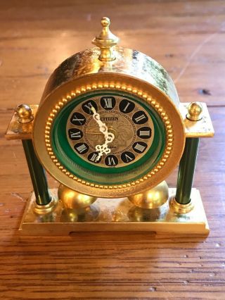 Vintage Citizen Travel Alarm Clock Or Table Top Japan