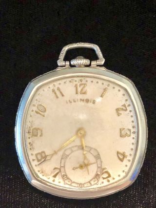 Illinois Watch Co.  14k Gold Filled Fancy Engraved Pocket Watch 1900s