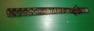 VINTAGE CAST IRON WOOD STOVE LIFTER/HANDLES GARLAND & RADIANT HOME 3