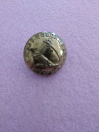 Antique Button From Civil War: Rare Mass.  Vol.  Mil.  Officers Coat Button