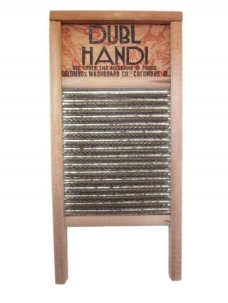 Vintage Dubl Handi Washboard - Columbus Washboard Co