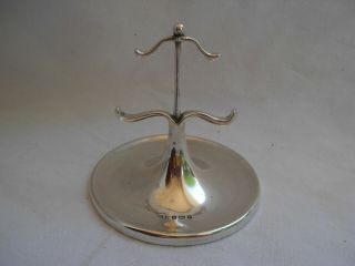 Antique English Birmingham Sterling Silver Jewelery,  Ring Holder,  Early 20th