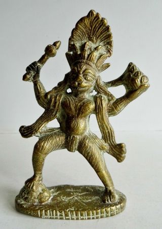 Wonderful Old Indian Bronze Statue Of The Hindu Monkey Deity Hanuman -