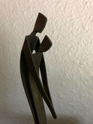 Vintage Mid Century Winckler Denmark Togetherness Metal Art Sculpture 8” 2