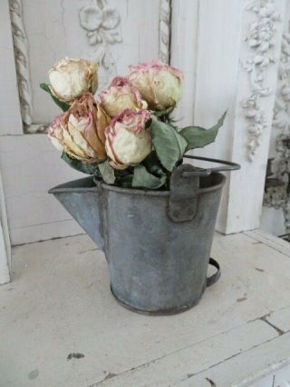 So Cute Little Old Vintage Watering Can Galvanized Metal Great For Roses /flower