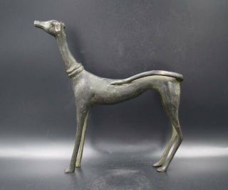 Collectible Handmade Carving Statue Dog Copper Bronze Deco Art 9.  05 " X8.  66 "
