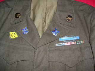 WWII WIA 29th Division 115th Infantry Uniform,  Dog Tags,  & Diary 2