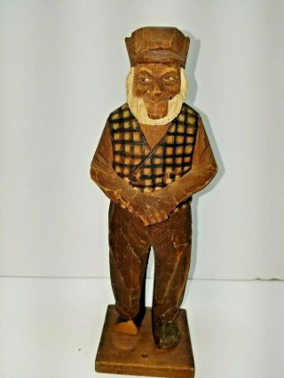 Carl Olof Trygg 1931 Hand Carved Farmer Figure Signed And Dated By The Artitist