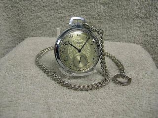 Vintage/antique Elgin Pocket Watch,  Fancy Case & Dial,  All Orig Runs Looks Fine