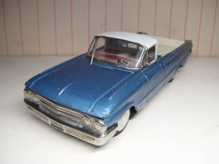 9 - 1/2 " Cragstan Japan Tin Friction 1963 Ford Ranchero With Windshield Wiper