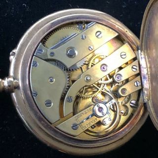 Vintage Patek Philippe & Co Geneve 18k Gold Pocket watch/ Runs 11