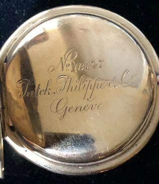 Vintage Patek Philippe & Co Geneve 18k Gold Pocket watch/ Runs 8