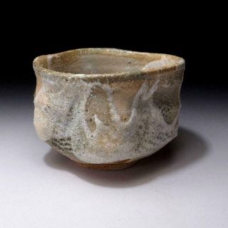 DC3: Japanese tea bowl,  Seto ware by Famous potter,  Eichi Kato,  Sand glaze 4