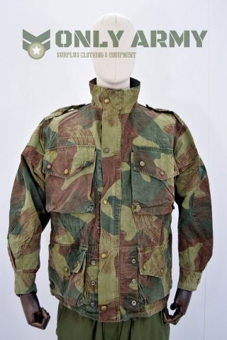 1950s Belgian Army Para Trooper Congo Jacket / Smock Denison Cut Vintage Surplus