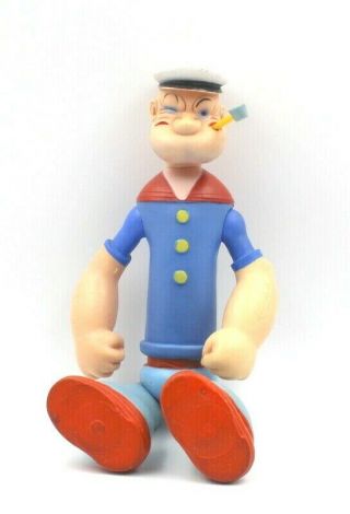 Cameo Kfs Jointed Rubber Popeye The Sailor Doll With Pipe Late 1950 