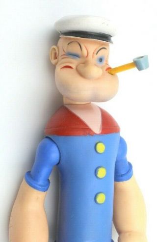 CAMEO KFS JOINTED RUBBER POPEYE THE SAILOR DOLL WITH PIPE LATE 1950 ' S NR 5781 3