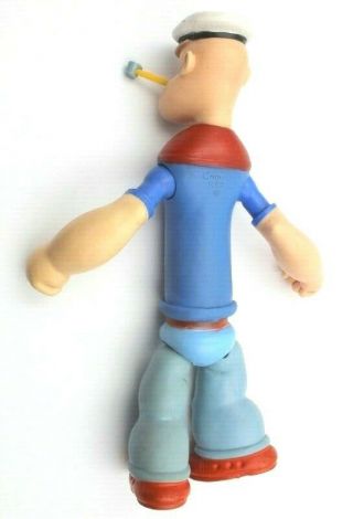 CAMEO KFS JOINTED RUBBER POPEYE THE SAILOR DOLL WITH PIPE LATE 1950 ' S NR 5781 5
