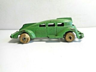 Sm HUBLEY Cast Iron Streamlined Futuristic Toy Car Van Cab Over 2302 1930s 2