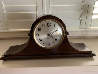 1930s Antique Sessions Wind - Up Mantle Clock - 8 Day Model Chime Pendulum