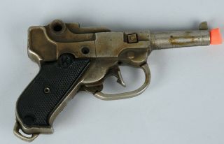 Kilgore 1930 ' s cast iron Officer Luger Cap Pistol 2