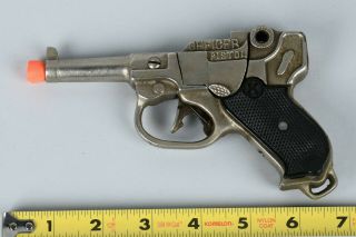 Kilgore 1930 ' s cast iron Officer Luger Cap Pistol 3