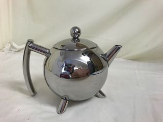 Art Deco Chrome Modernist Teapot