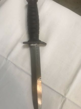 US - M3 Camillus Trench Knife With M8 scabbard WWII 3