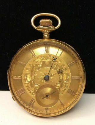Waltham Mass 18k Yellow Gold Pocket Watch Four Generations Of Morgans 1807 - 1914