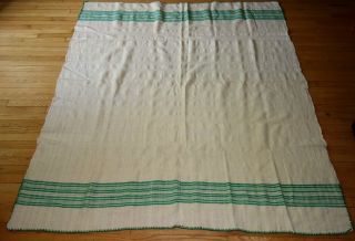 (n11) : Antique Organic Wool Homespun Blanket 2 - Panel Center Seam