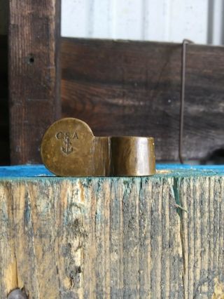 Rare Civil War Era Confederate Lock Box Latch.  Naval??