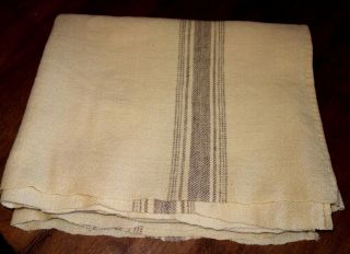 (n13) Antique North Americana Homespun Wool Blanket Civil War Reenactment