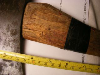 Maker marked ???Now & Nealley,  Bangor ? Axe with Handle,  shows use 7