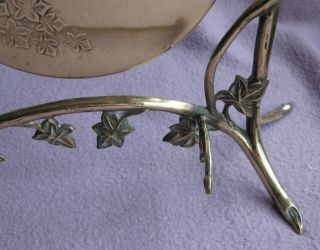 Antique Art Nouveau Naturalistic Arts Crafts Brass Gong 2