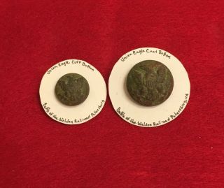 Civil War Union Eagle Buttons Dug Relic From The Battle Of Weldon Railroad