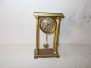 Lux Portico Miniature 30 Hour Pendulette Clock Circa.  1930