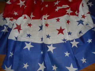 Vintage Americana Star Cotton Bunting Fabric Red White Blue