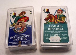 Vintage German Playing Cards Tarock Schafkopf,  Gaigel Binokel Complete