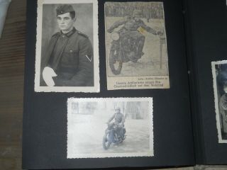 Ww 2 German Photo Album 97 Pics.  Motorcycle Trooper,  News Clips.  " Kradschuetzen "