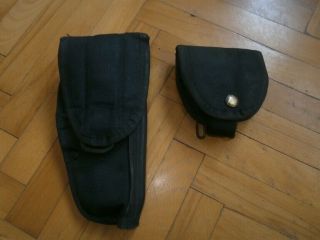 Yugoslav/serbian Police Pistol Holster M - 94 And Handcuff Pouch