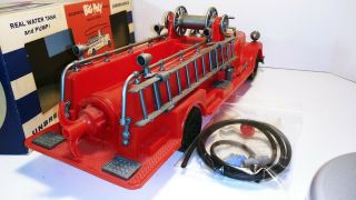 Vintage RARE 1950 - 60 ' s Eldon Big Poly Fire Engine Pumper No.  909:298 7