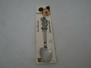 Stainless Steel Bonny Walt Disney Minnie Mouse Youth Spoon Made In Japan -